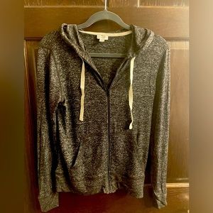 J Crew zip up hoodie. Size Small.